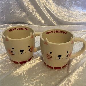 Wondershop Festive Cat Mug - Red and White